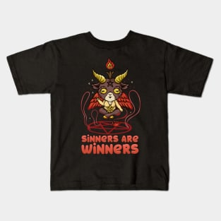 Sinners are Winners - Kawaii Baphomet T-Shirt Kids T-Shirt